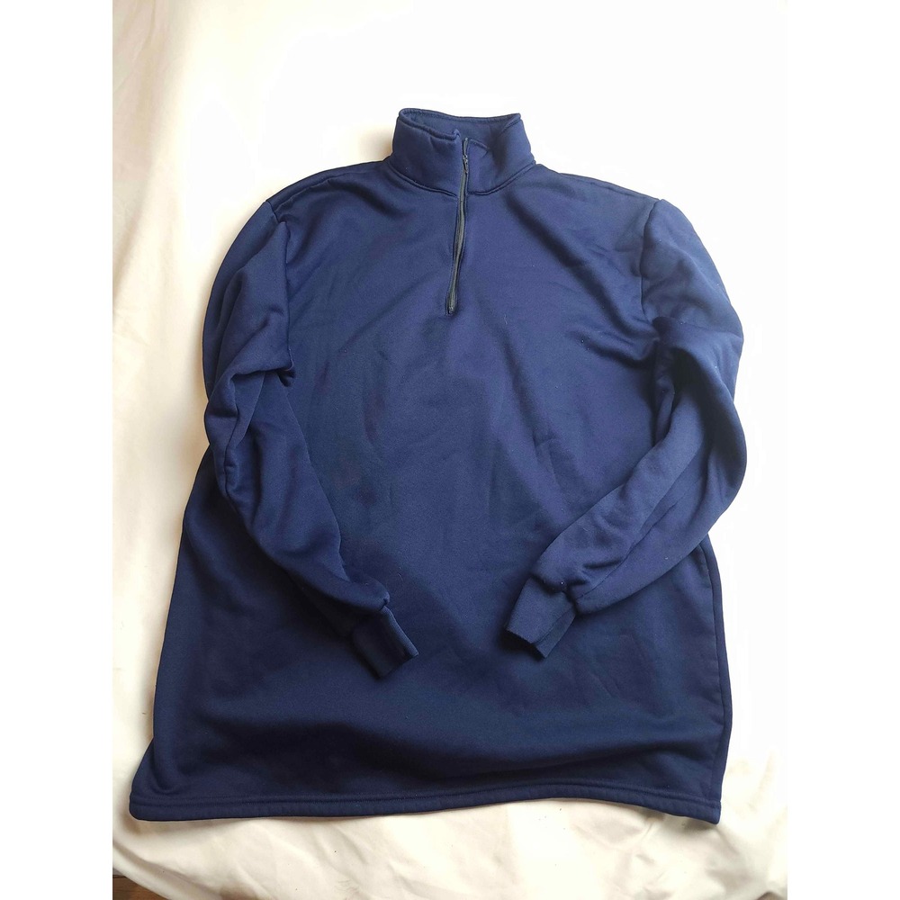 BodyGuard by WearGuard Mens XL Navy Blue Quarter Zip Pullover Fleece Made in USA
